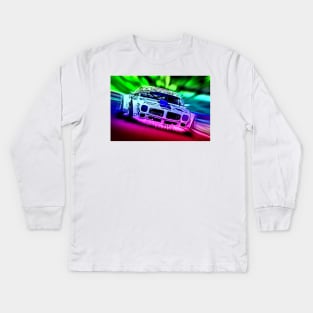 Pontiac Trans Am POPART Kids Long Sleeve T-Shirt